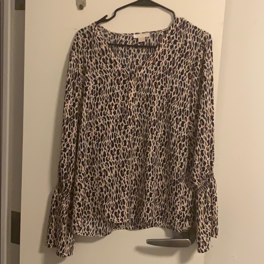 Leopard print Finn and grace blouse